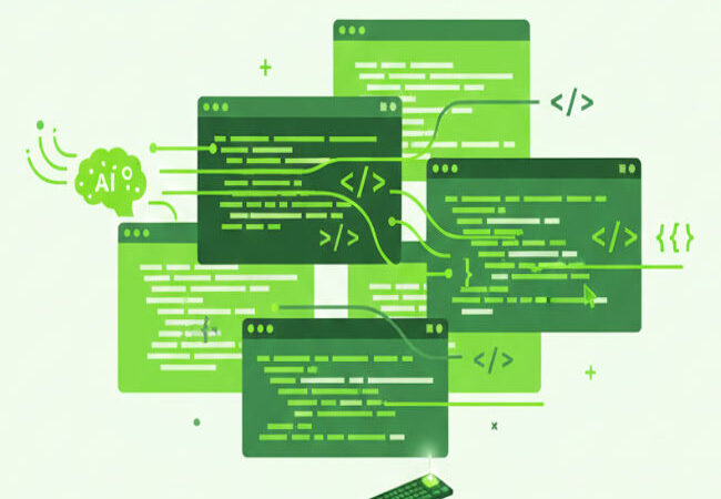 KI schreibt Code …