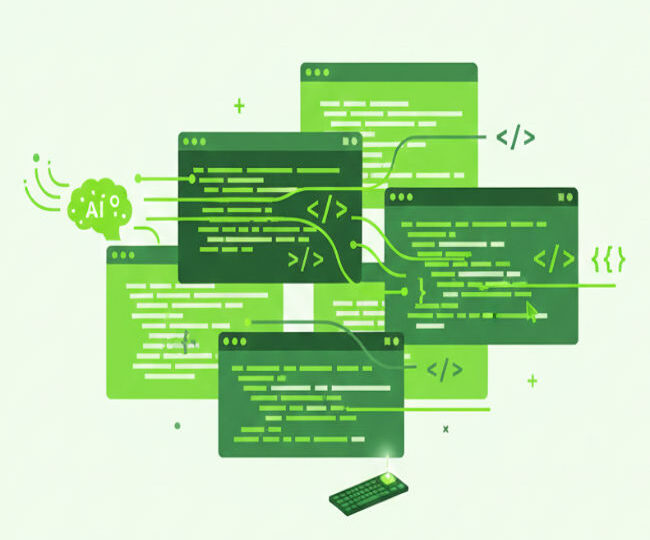 KI schreibt Code …