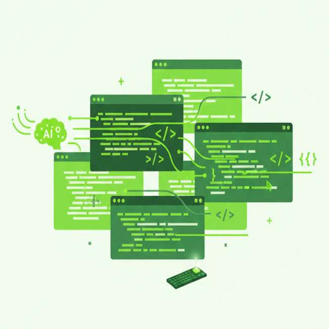 KI schreibt Code …